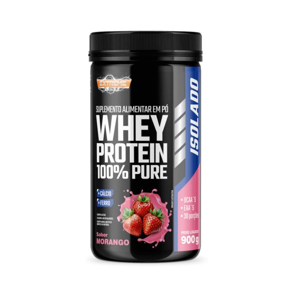 Whey Isolado Sabor Morango - 900g